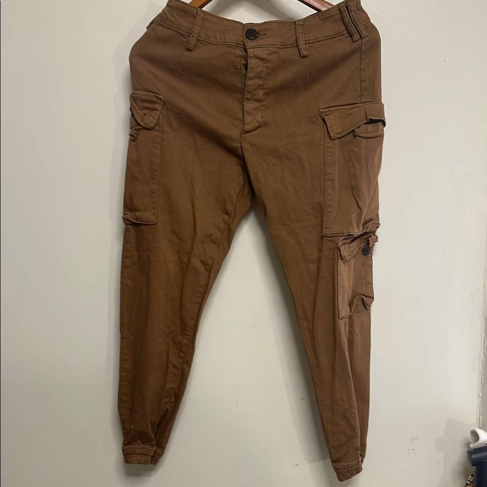 Fashion Nova Brown Cargo Joggers